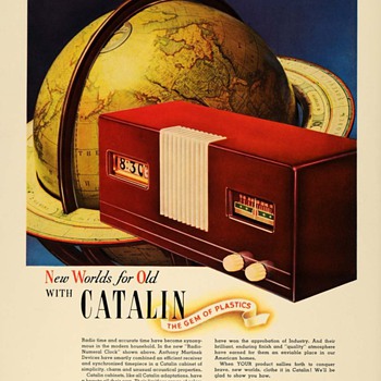 Martinek -Pennwood Clock Radio Ads, 1940 (Catalin and Hamilton Ross) - Radios