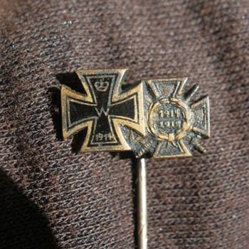 Imperial Iron Cross stickpin with Hindy! 1930s veterans piece.  - Military and Wartime