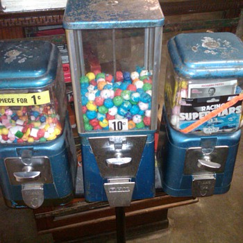 Vintage Oak Gumball machines