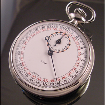 Park Swiss-Made Stop Watch Unusual Dial - Pocket Watches