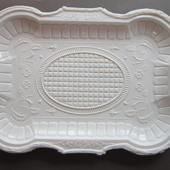 Beautiful Milk Glass Platter