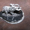 Elephant figure on gemstone