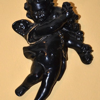 My Black and Gold Angels - Art Pottery