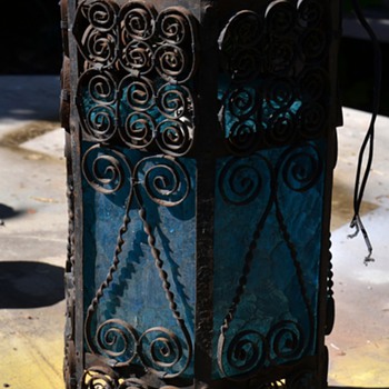 Another Wrought Iron Hanging Lamp