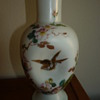 Riedel cream ware vase 1880's. 