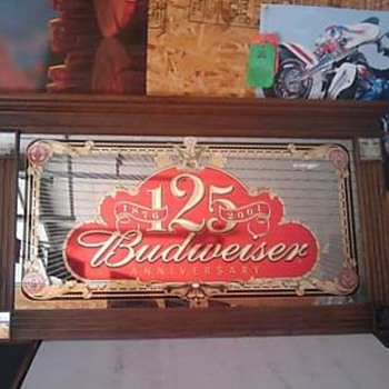 Budweiser 125th Anniversary Mirror