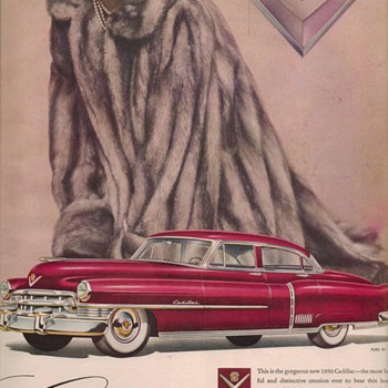 1950 Cadillac 4 Advertisement