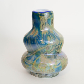 Quirky Double Gourd Cabinet Vase - Art Glass