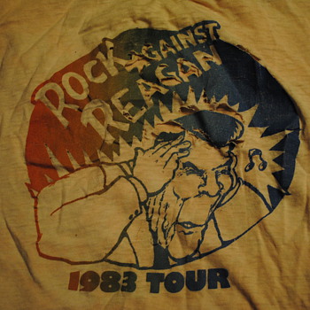 1983 Rock Against Reagan T Shirt