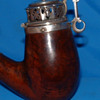 Pipe bowl decorated with silver French about 1851