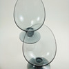 Morgantown Glass "Cosmopolitan" candle vase, pair