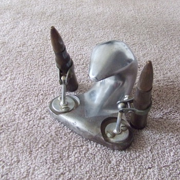 WW2 trench art desk paper weight - Military and Wartime
