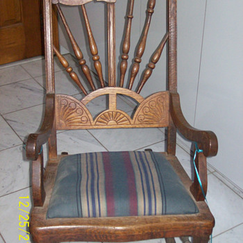 Antique Rocker may be from Germany