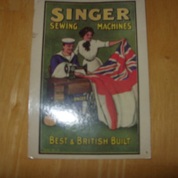 1905 singer sewing machine trading card