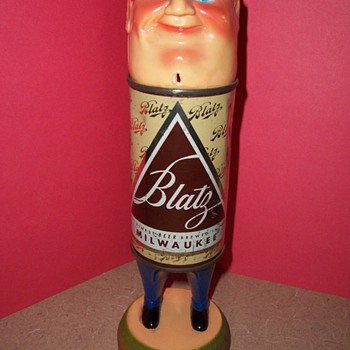 1950's Blatz Beer Advertising Beer Can Man