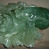 jade or glass, flower or vegatable