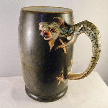 Antique Dragon Handle JP Limoges Japanese Mug Tankard (1890-1935)