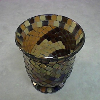 STAINED GLASS VASE  - Art Glass
