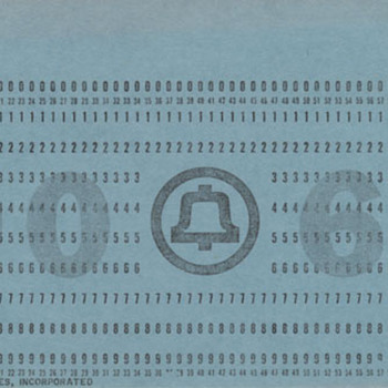 Ma Bell Punch Cards