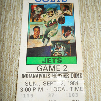 Indianapolis Colts v.s. The Jets - Football