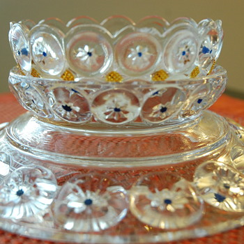 EAPG pickle dish Imperial Jeweled Moon & Star - Glassware