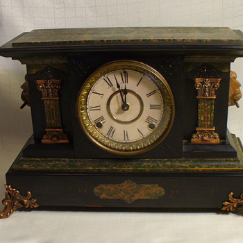 Seth Thomas Mantel Clock. Transitional design..Egyptian..Nouveau