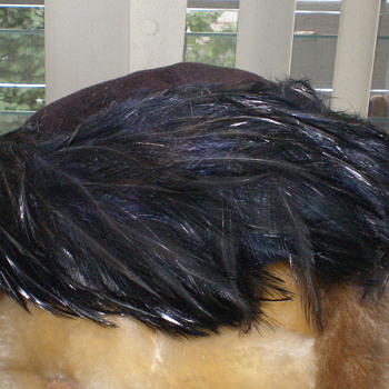 Vintage Peacock Feather Hat - Hats