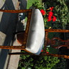 Mahogany lyre back marquetry chair