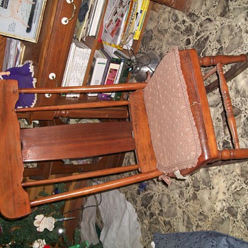 an old sewing rocker