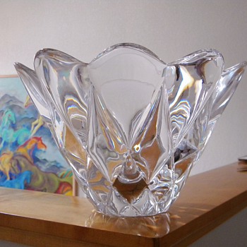 Vintage Orrefors "Daisy" A.Nilsson 1999 Crystal Bowl Large  - Art Glass