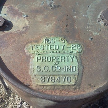 early 1900's Standard Oil Co. oil drum - Petroliana