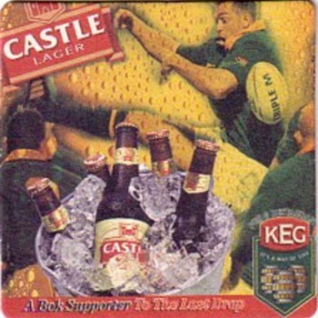 Rugby beer mats