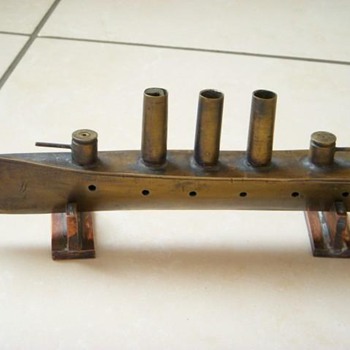 Trench Art WWI Battleship - Military and Wartime