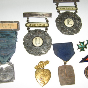 Awards, ribbons, medals, pins....