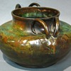 Patinated Bronze Ram Vase