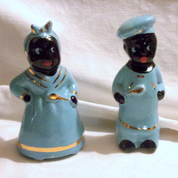Aunt Jemima and Uncle Moses Blue Shakers - Kitchen