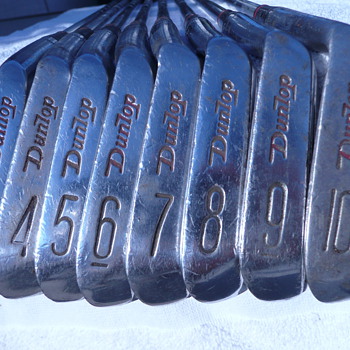 Dunlop Gold Cup irons (R/H, full set, 3-10) "Daw Fwsterwold"