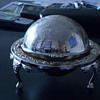 Silver Plated 3 legged Globe Butterdish*