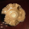Late Victorian Art Glass Bowl with Gold Estate Sale Find!
