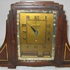 Bulova Art Deco Skyscraper Mantle Clock, Model 1107, 1930's