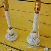 Hobnail Milk Glass lamps?