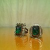 green glass rings