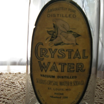 Antique St. Louis Crystal Water and Soda CO. Bottle - Bottles