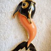SIGNED DOLPHIN BROOCH