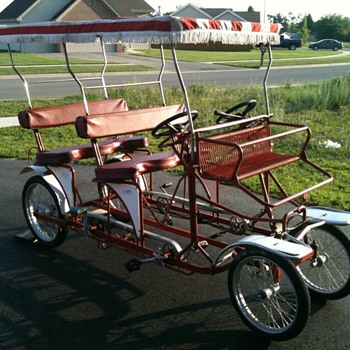 Italian Surrey Quadricycle Pedal Bike