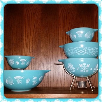 Aqua Vintage Pyrex - Kitchen