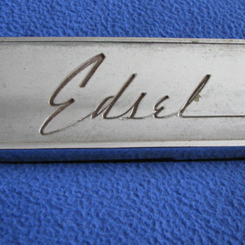 1950's FORD EDSEL GLOVE BOX DOOR TRIM