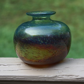 Isle of Wight Glass Vase - Art Glass