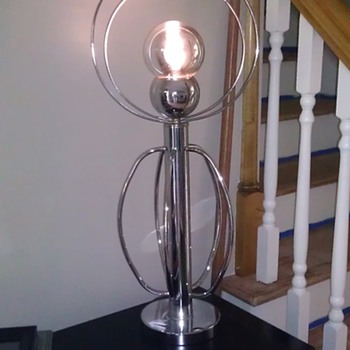 Atomic style chrome globe lamp? - Lamps