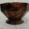 Brown glass bowl